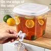 3.5L Drink Dispenser Fridge Beverage Liquid Container with Spigot Cold Water Pitcher for Home Party Outdoor