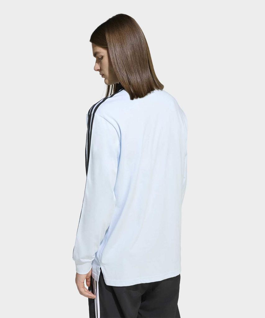 adidas Регбийная рубашка-поло с длинным рукавом и 3 полосками - Crystal Sky / Ke2445