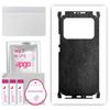 apgo Protective Skin Sticker for the Back+sides Compatible with Xiaomi Mi  11 Ultra, Full Wrap Film, Foil, Vinyl - Pattern Black Leather