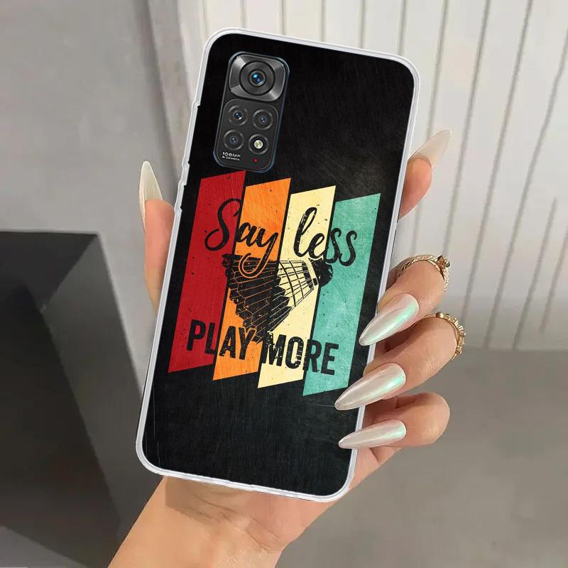 Спортивный чехол для телефона с принтом бадминтона для Xiaomi Redmi Note 15 14 14S 13 12S 12 Pro 11S 11 Plus 11T 11E 10S Мягкий чехол-накладка Redmi Нет