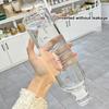 Бутылка для воды 500 мл, герметичная шкала времени, прозрачная бутылка для чайной посуды из боросиликатного стекла, офисная