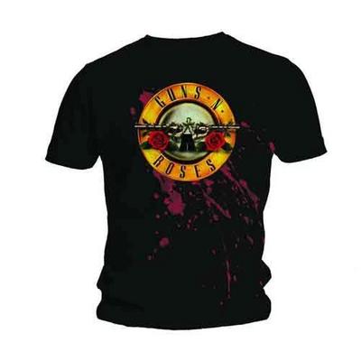 Guns N' Roses Bullet Официальный мерч Хлопок 100% Футболка Мужские Футболки Топ M/L/XL Новый-