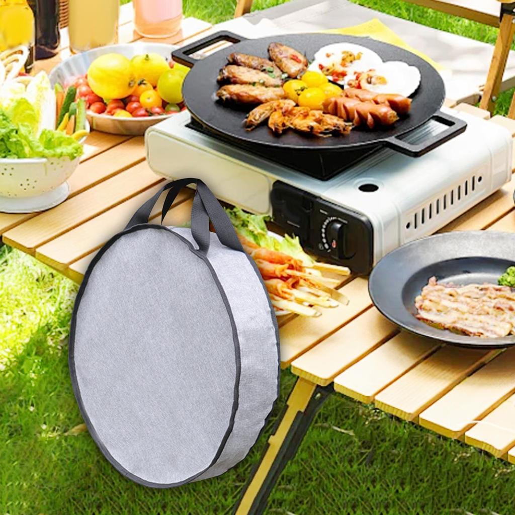 Сумка для сковороды для кемпинга, чехол для переноски, хранение формы для выпечки с ручкой для пикника, пешего туризма