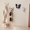 8 Pcs Plastic Butterfly Wall Hooks Self Adhesive Wall Mounted Butterfly Storage Hanger Decorative Moisture-proof Key Holder
