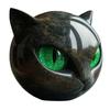 Halloween Unique Cat Figure Resin Black Cat Statue Artwork Black Cat Figurine Elegant Home Decor Gifts for Cat Lovers Women Men
