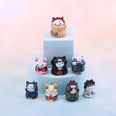 8 шт./компл., фигурки аниме Наруто, каваи, игрушки, мини Q версия, кукла, модель, фигурка, мультяшный детский подарок, игрушечный костюм