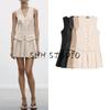 Spring New Women Clothes Wide Pleat Stripe Vest-Style Dress 2157554 4661356 9368558