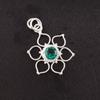 May Green Emerald Gemstone Sterling Silver Engagement Birthday Gift New Pendant PP-18-3