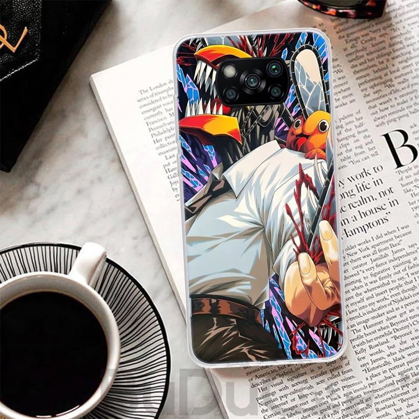 Чехол C-Chainsaw Man Denji для Xiaomi Poco X7 X6 X5 Pro X3 Nfc F7 Ultra Чехол для телефона F6 F5 X4 F4 Gt F3 M6 M5S M4 M3 Печатный корпус P