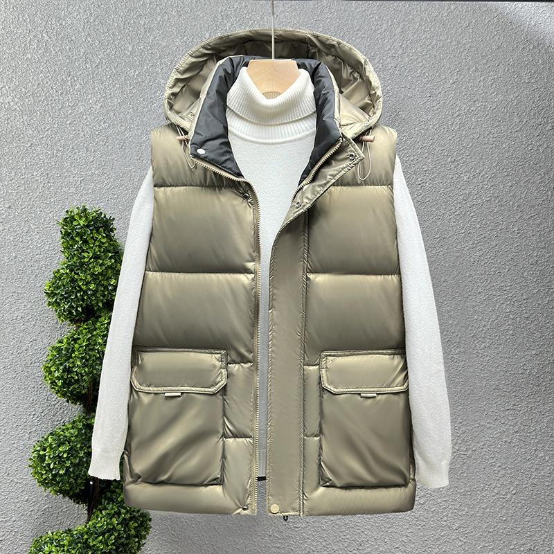 Vest Men's Winter Youth and Students Tooling Large Version Cotton Vest Vest Vest Vest Thickened Jacket Can Be Removed To Keep Warm