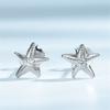925 Sterling Silver Earrings For Women Starfish Stud Earrings Star Cute Lovely Sweet Simple Clear Cz Girls Fine Jewelry