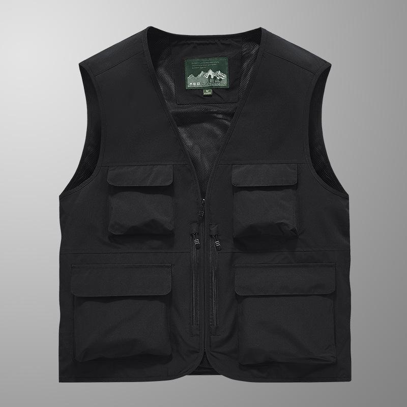 New Vest Workwear Multi-pocket Vest Men's Thin Outdoor Vest Outdoor Sports Vest Vest Vest