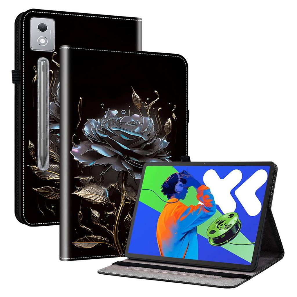 For Lenovo Tab P12 Pro 12.7 2025/Xiaoxin Pad Pro 12.7 (2025) Leather Case Pattern Printed Stand Tablet Cover with Card Slots