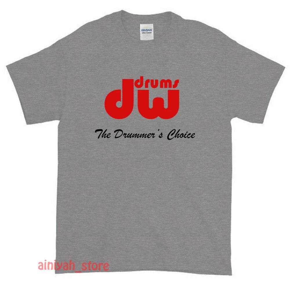New DW Drums Cymbals Logo Men's Funny T shirt USA Size S-XXL