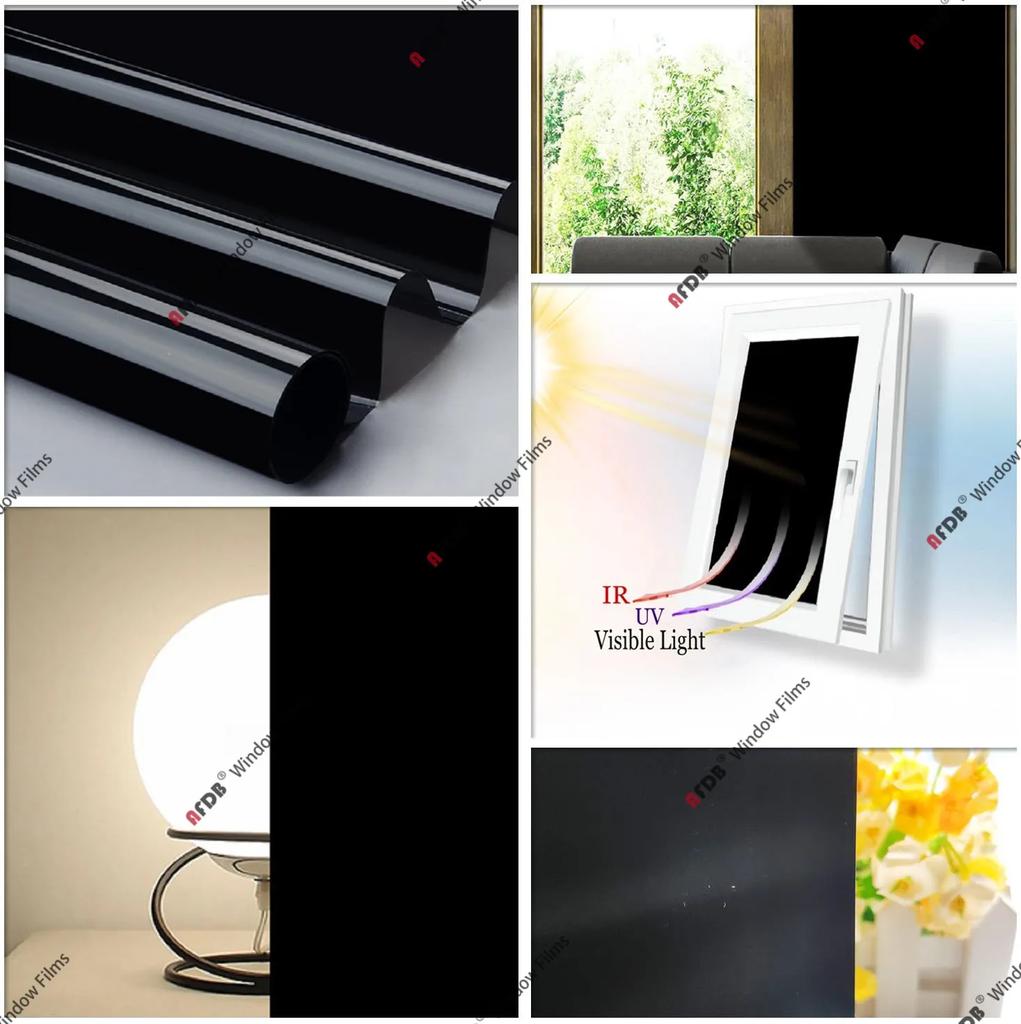 Полностью затемняющая самоклеящаяся пленка для окон, белая зеркальная непрозрачная защитная наклейка для стекла для ванной комнаты, кухни, виниловая наклейка 2 метра