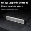 Для Byd Leopard 5 Denza B5 Автомобиль Нижняя крышка воздухозаборника Вентиляционное отверстие кондиционера Пылезащитная защитная крышка Салон автомобиля