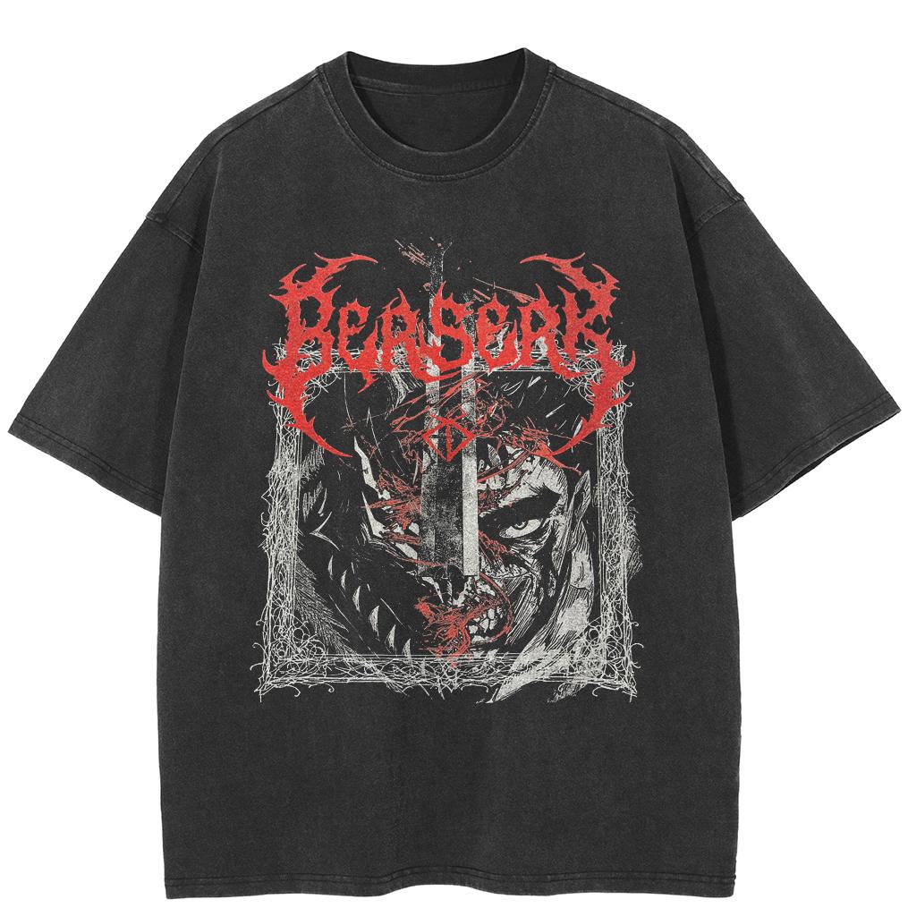 Streetwear Darkly Anime Graphic T-Shirt Cotton Tshirt Unisex Tops Tees Summer Short Sleeves T Shirt