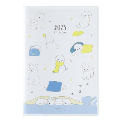 Midori Pocket Diary, 2025, B6, Weekly Dog Pattern, 22308006 (Begins January 2025)