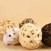 1pc-Chewing Weaving Ball Rabbit Small Animal Interactive Chewing Toy Natural Grass Ball