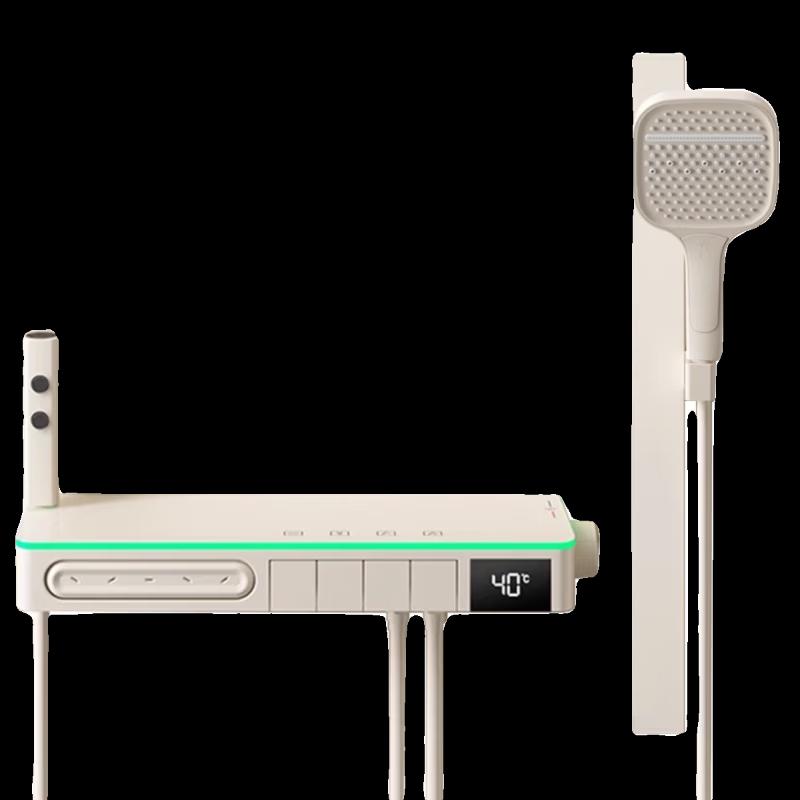 Yuan Bin Yannuo Minimalist Shower Set with Back Spray, Gunmetal Grey