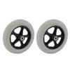 2pcs Wheelchair Wheel Wide 8 Inch Replacement Electric Wheelchair Accessory for Electric Wheelchairs Gray