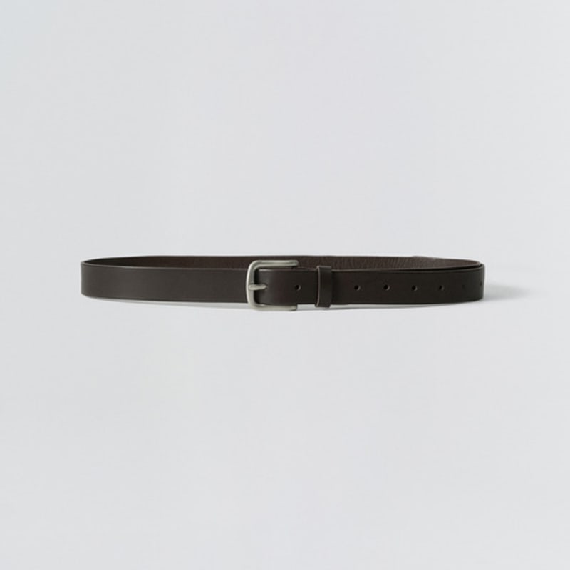 EZIO Minimal Mono Leather Belt_Brown