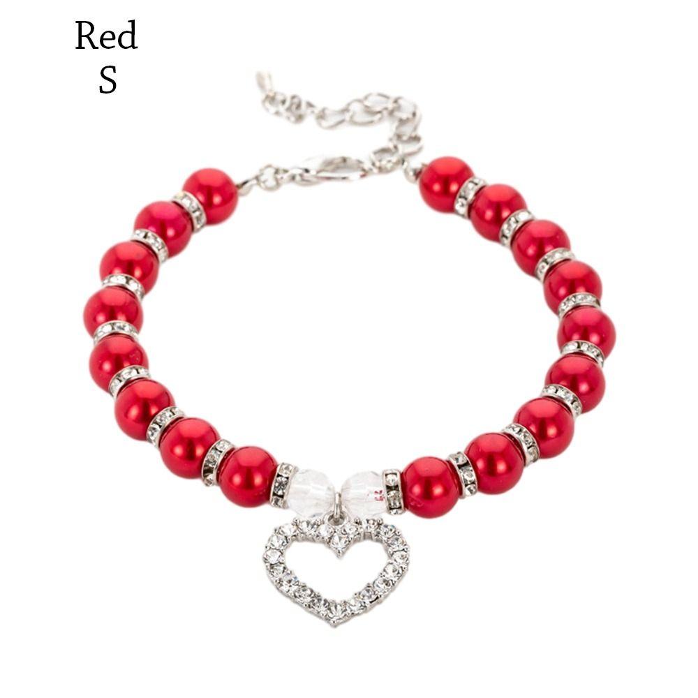 Регулируемое ожерелье из искусственного жемчуга для собак, ошейник для собак, ювелирные изделия, цепочка на шею для собак и кошек, роскошные аксессуары с бриллиантовой подвеской