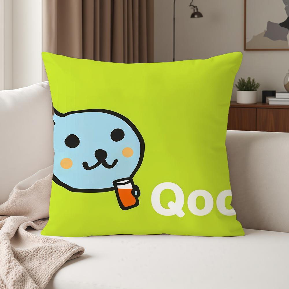 Мультяшная милая наволочка Q-Qoo-O Подходит для спален, гостиных, автомобилей, домашнего декора