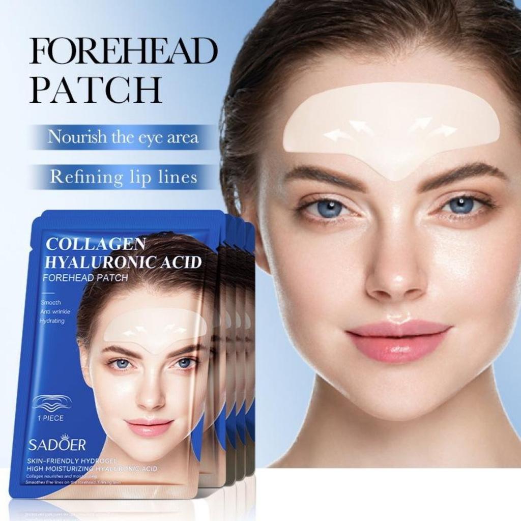 Hyaluronic Acid Collagen Firming Forehead Patch To Improve Forehead Lines 5pcs
