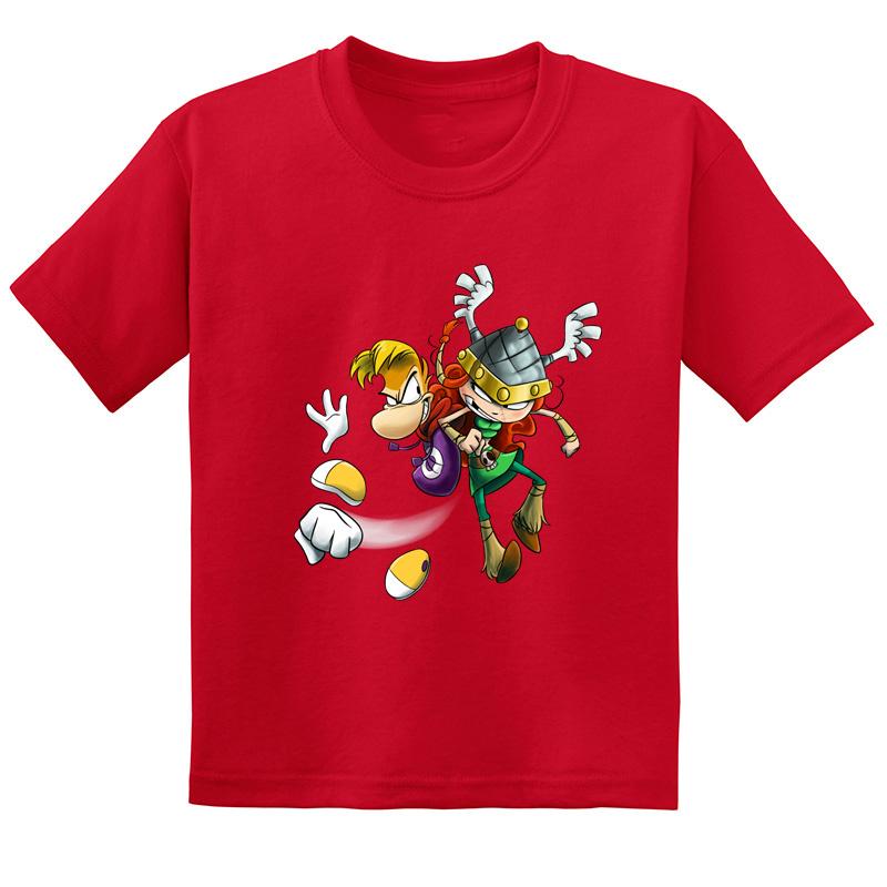 Hot Sale Rayman Legends Adventures Print Funny Kids T-shirt Baby Boys Girls Clothes Summer Children Cotton Short Sleeve T shirt