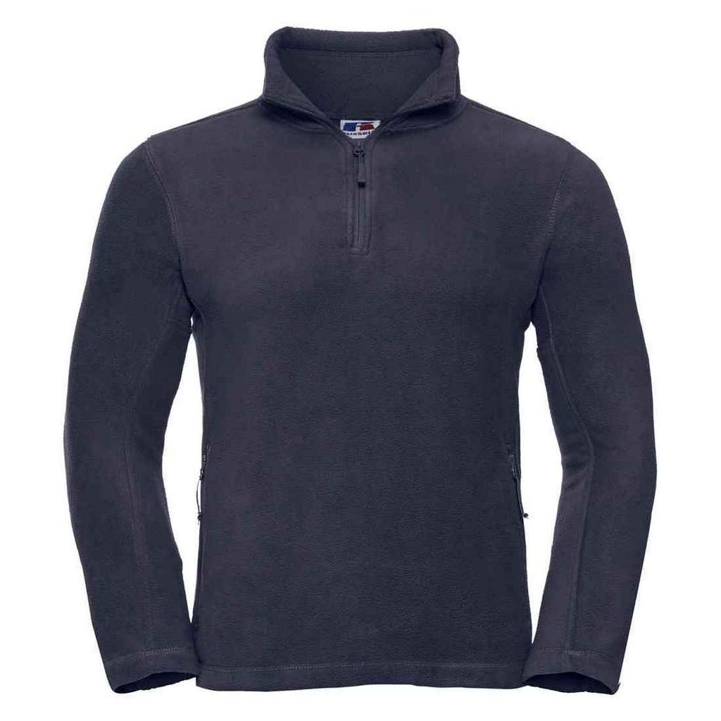 Russell Mens Quarter Zip Outdoor Fleece Top