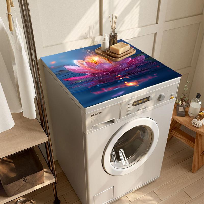 1Pcs Rubber Drying Mat WithPink Lotus Flower For Coffee Shop Restaurant Kitchen Carpet Tableware Durable Diatom Mud Table Mat Pet Mat Coffeeware