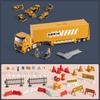 Alloy Construction Vehicle, Container Parking Lot, Simulated Container Track Pendant Children'S Toy Car