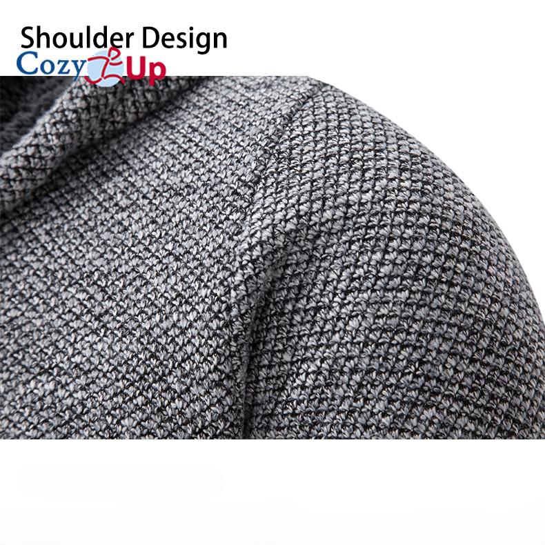 Cozy Up мужской зимний свитер пальто кардиган свитер с капюшоном плюс бархат повседневный утолщенный