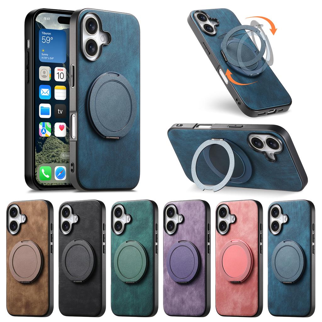Новая модель подходит для чехла для мобильного телефона iPhone 16, круглого вращающегося кронштейна, расстегивающегося защитного чехла для iPhone 15 Pro Max.