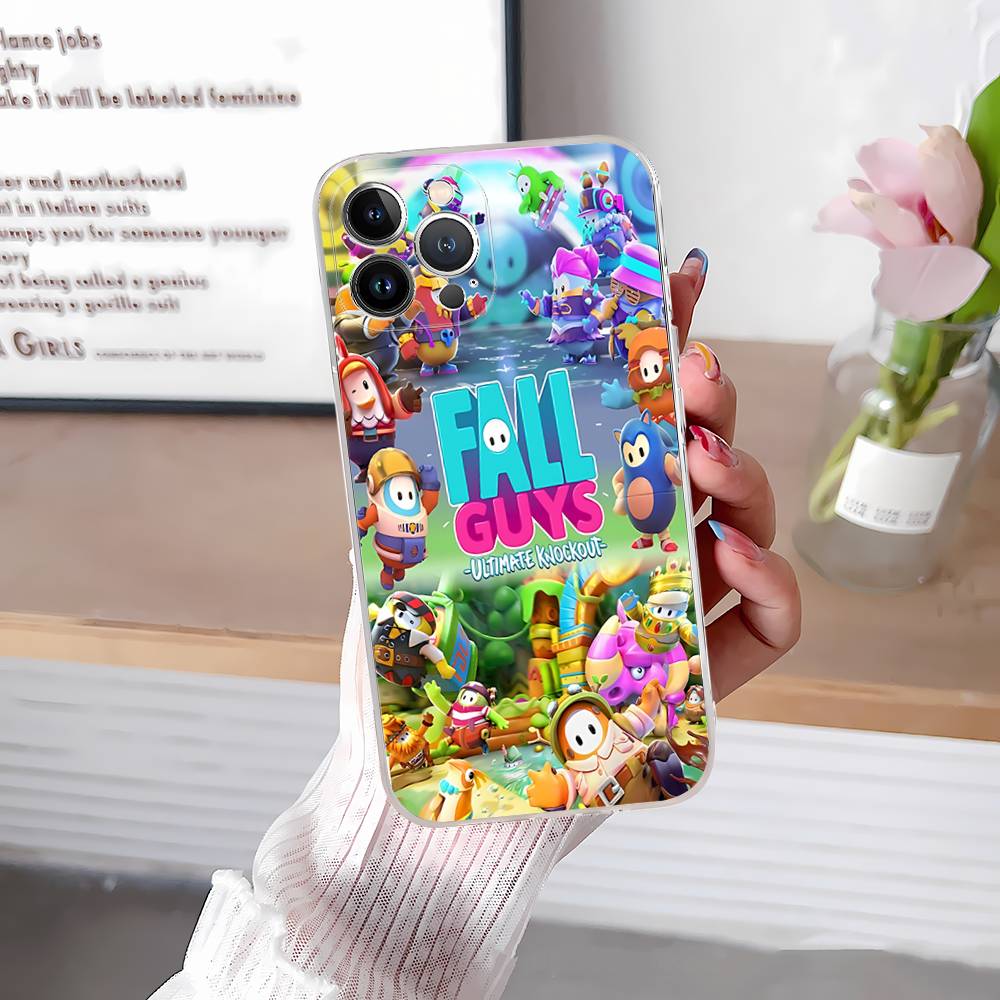 F-Fall G-Guys Party Game Phone Case For IPhone 17 16 15 14 13 12 11 Pro Max Plus Soft Cover Personalized DIY