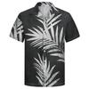 Рубашка мужская гавайская с короткими рукавами и принтом кокосовой пальмы, хип-хоп мода, повседневная рубашка на пуговицах, пляжное лето