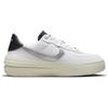 Nike Air Force 1 PLT.AF.ORM LV8 White Metallic Silver Women Sneakers Sail Black DX3199-100