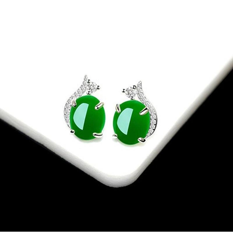 Sace Gems Классические серьги из медного сплава с зеленым цирконом для женщин, подарки на свадьбу