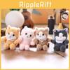 Cat Realistic Cute Plush Keychain With Ultra Soft Pp Cotton Bag Gift Charm