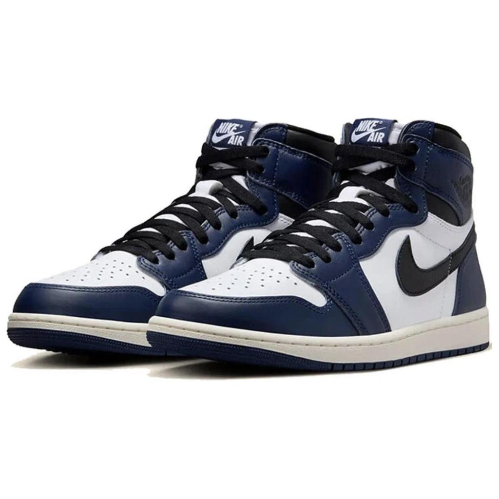 Air Jordan 1 Retro High OG Midnight Navy мужские кроссовки синие черные белые DZ5485-401