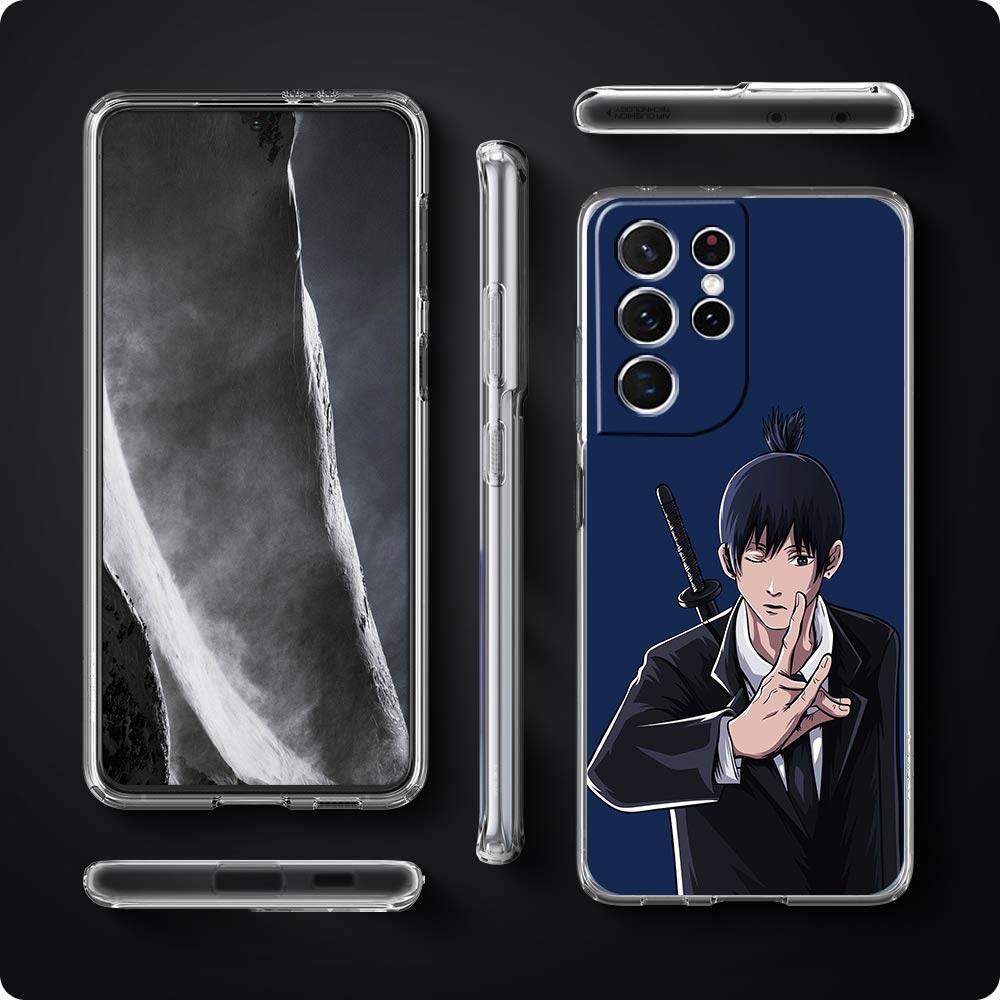 Чехол для телефона Denji Chainsaw Man Hayakawa Aki для Samsung Galaxy S22 5G S20 Ultra S21 FE 5G S10E S9 S8 S10 Plus Note 20, прозрачный чехол