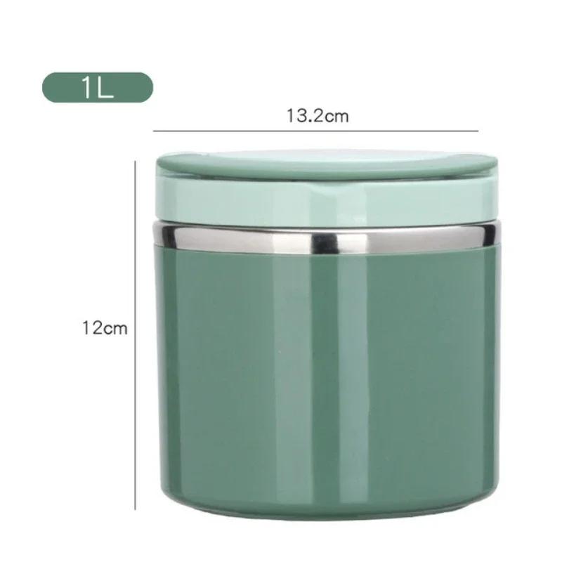 630/1000MLWith Handle Portable  Soup Bowl Thermal Storage Container Sealed Bento Box Insulated Lunch Box Portable Lunch Box