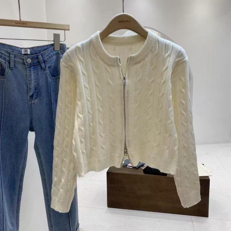 Вязаный свитер женские кардиганы новые осенне-зимние красные короткие топы в паре с кардиганом высококачественный свитер куртка