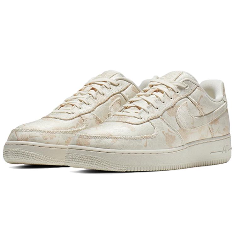 Nike Air Force 1 Low Сатиновые Цветочные Бледно-Слоновой Кости AT4144-100