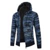 Men Sweater Coat Camouflage Hooded Cardigan 2024 Men Fleece Thick Winter Knitwear Jacket Zipper Casual Male Clothing