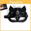 With Costume Mask Cat And Rabbit Designs Leather Material For Cosplay Halloween