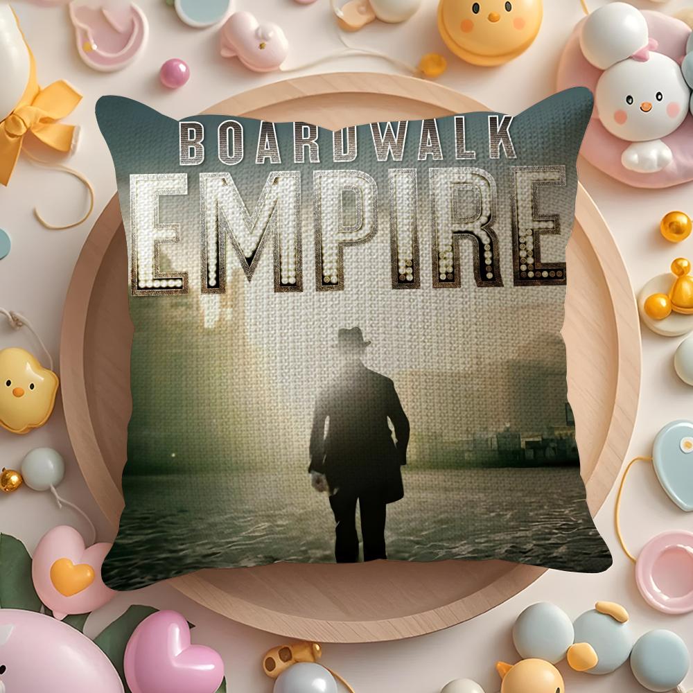 TV Series BBoardwalk Empire Pillow Case Pattern Printed Pillowcase for Living Room Sofa Cushion Cover Bedroom Decor