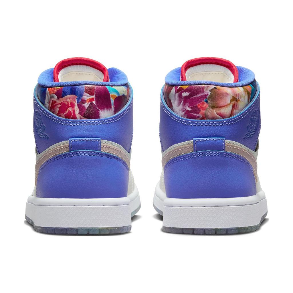 Air Jordan 1 Mid SE Valentines Day Bouquet Women Sneakers White Sail University-Red FD4331-121