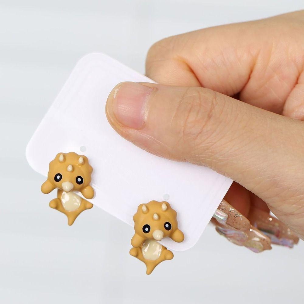 Whale Cartoon  Animal Biting Stud Earrings Metal Whale Earrings Dinosaur Bite Earring  Girl